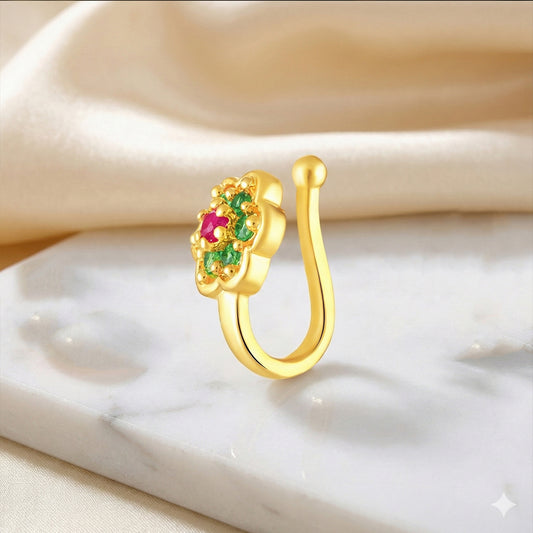 Non-Piercing Floral Adjustable Nose Ring