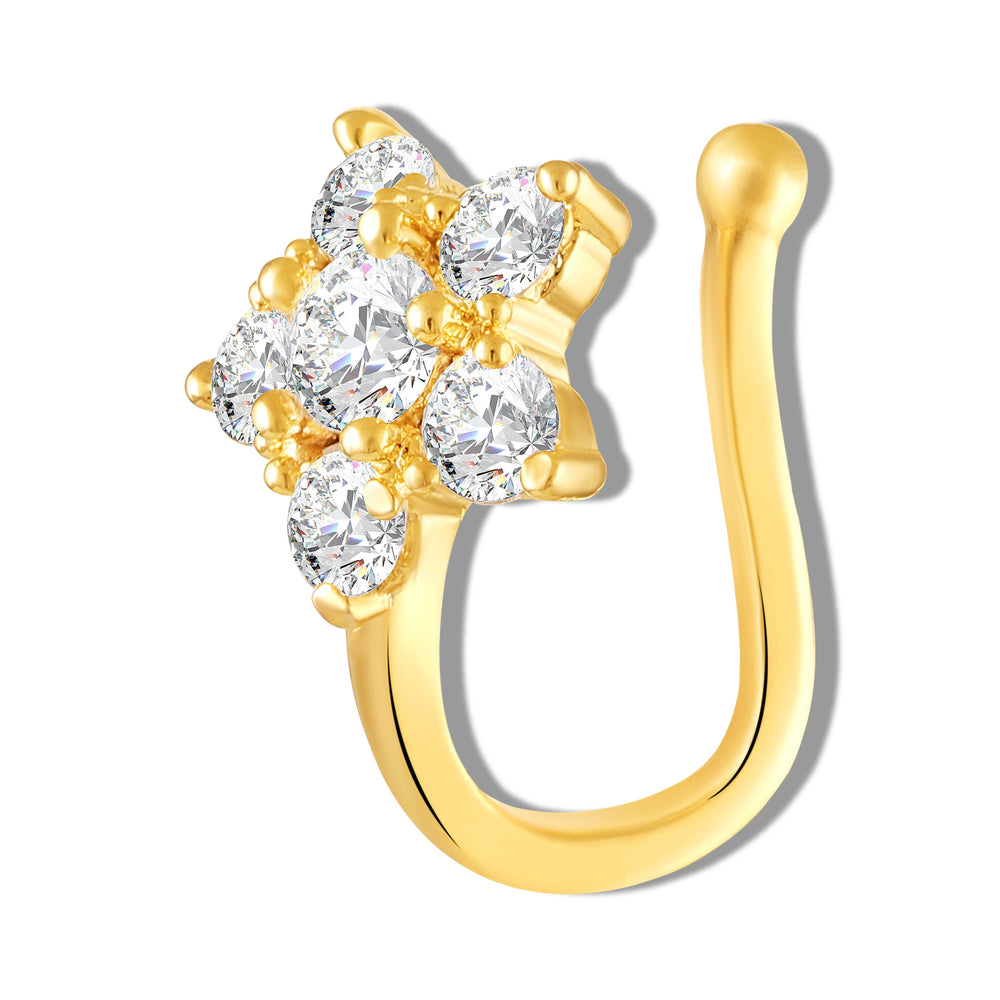 Non-Piercing Floral Adjustable Nose Ring