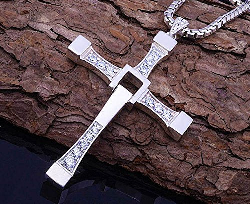 Religious Cross Pendant with Crystal