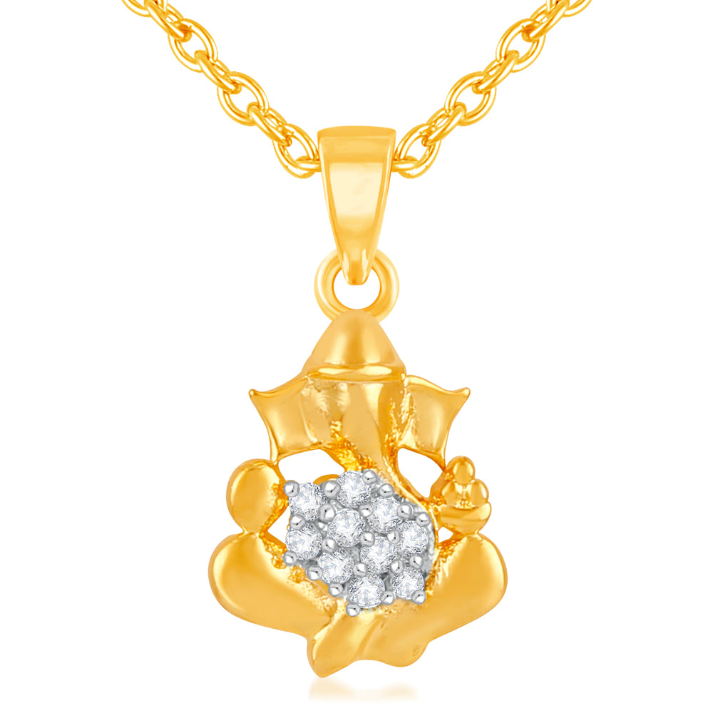 Vinayak Ganesha Unisex CZ Pendant