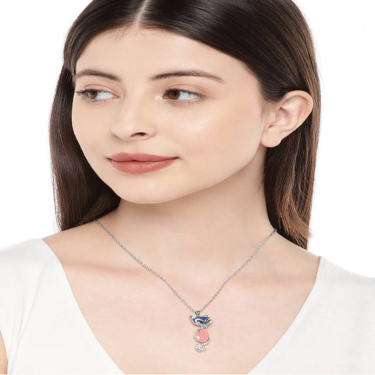 Glorious Crystal Cat Pendant