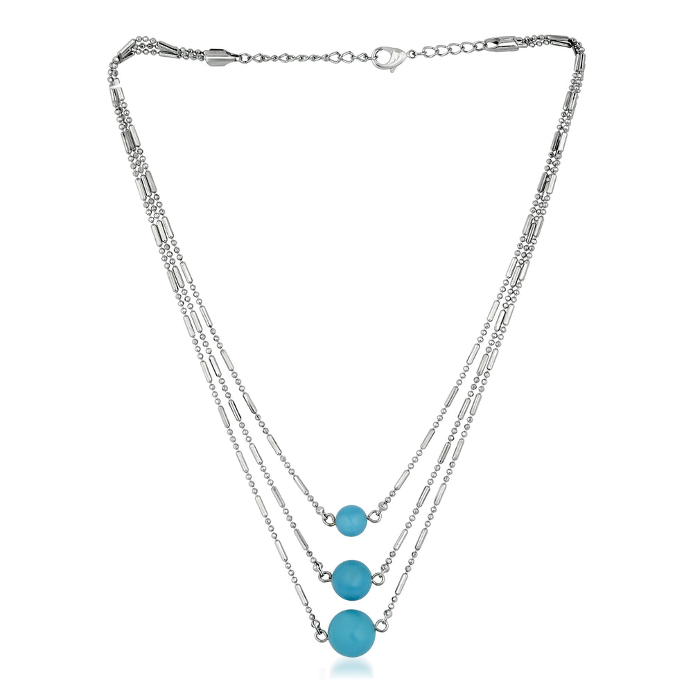 Designer Multilyered chain Beads Neckace