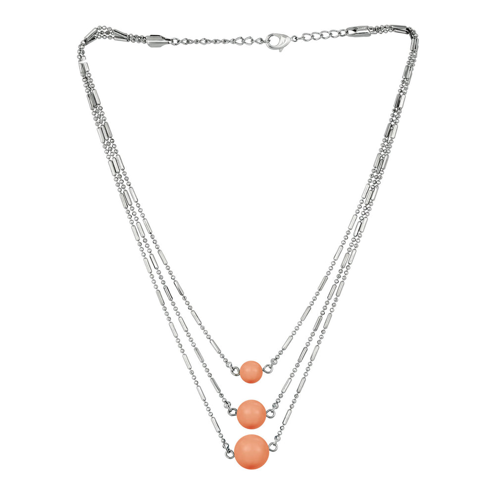 Designer Multilyered chain Beads Neckace