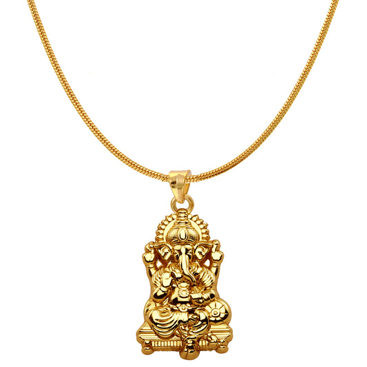 Vighnaharta Lord Ganesha Unisex Pendant without Chain
