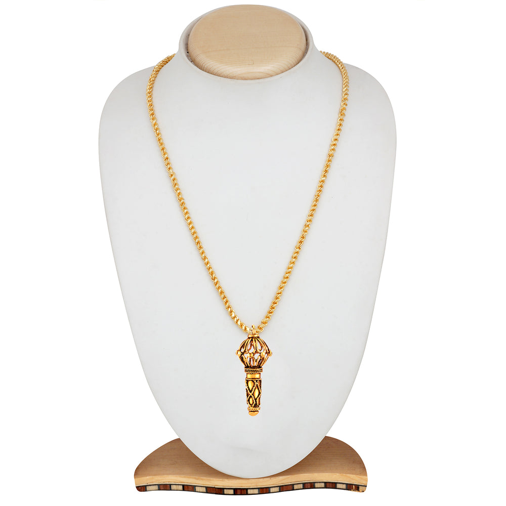 Lord Hanuman Gada Religious Pendant with 20 Inch Chain