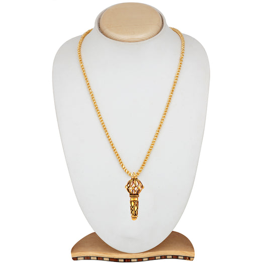 Lord Hanuman Gada Religious Pendant with 20 Inch Chain