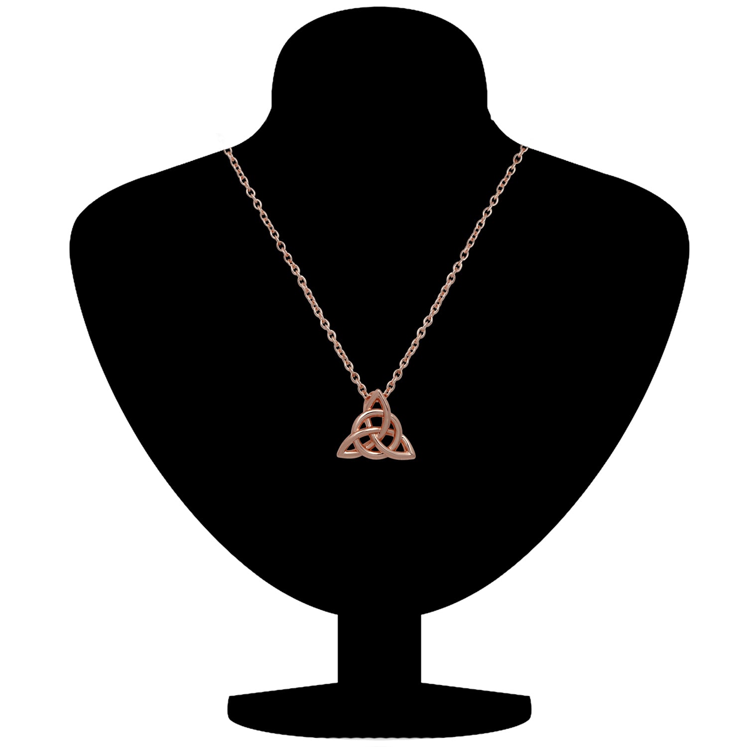 Irish Celtic Knot Triquetra Trinity Triangle Pendant Necklace