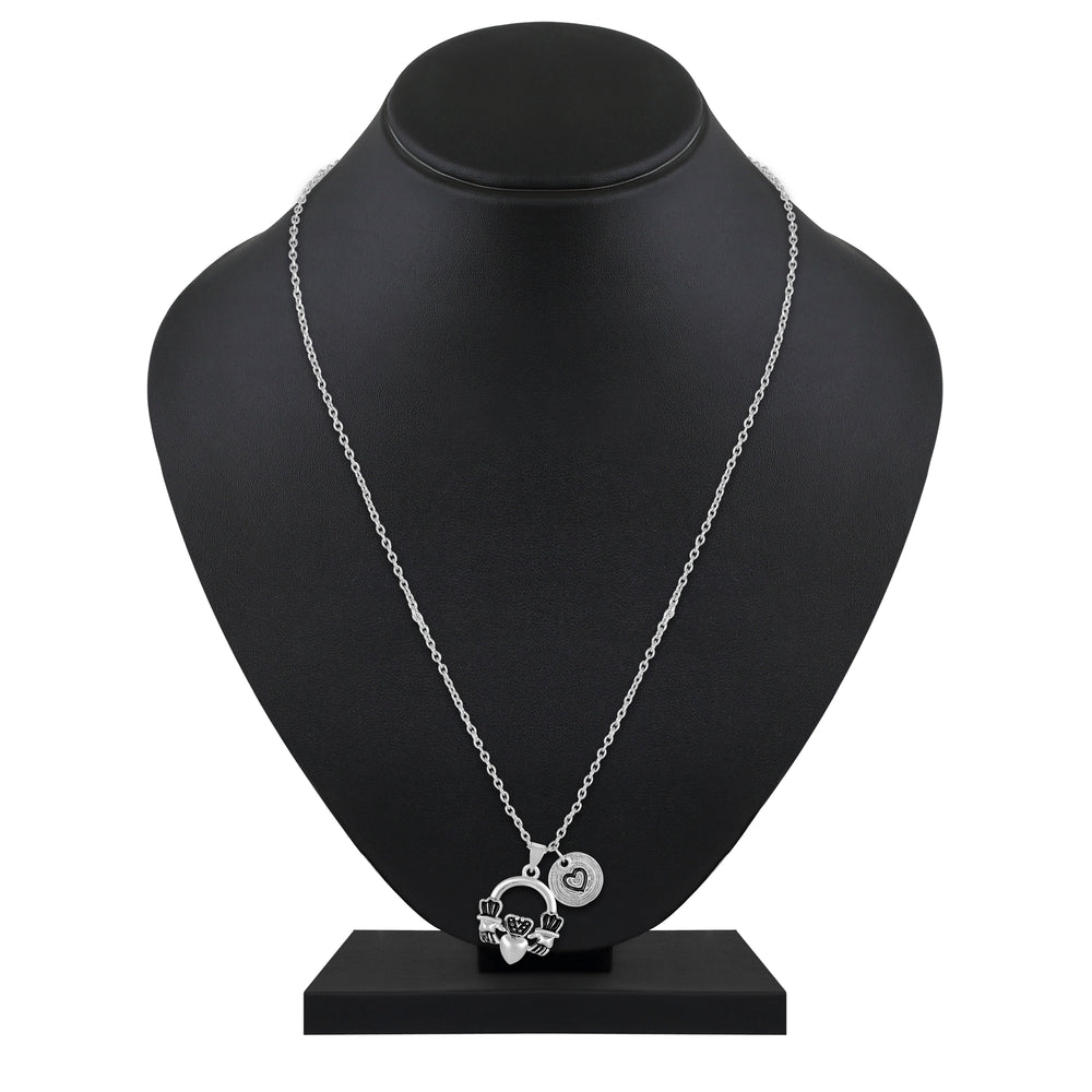 Oxidized Plated Cute Trendy Small Elephant Pendant with Chain