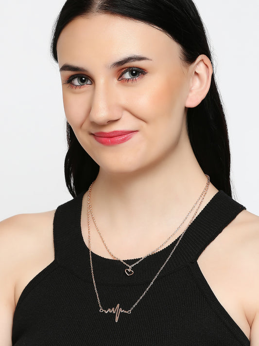 Stylish Fashionable Multilayer Chain Charm Pendants Necklace
