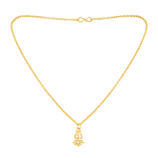 Trishul Shaped Pendant with Chain