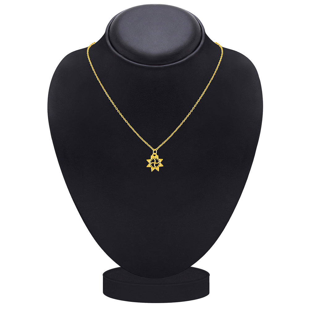 Trishul Shaped Pendant with Chain