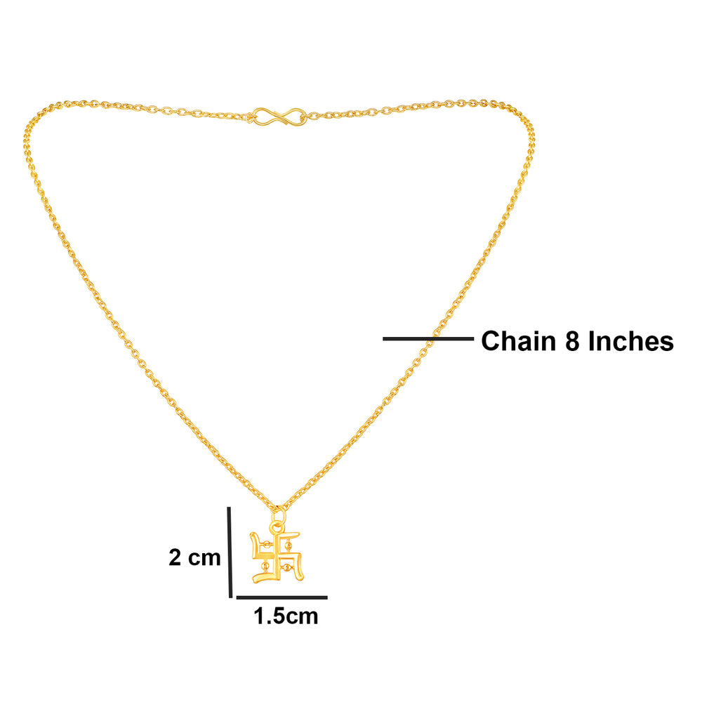 Trishul Shaped Pendant with Chain