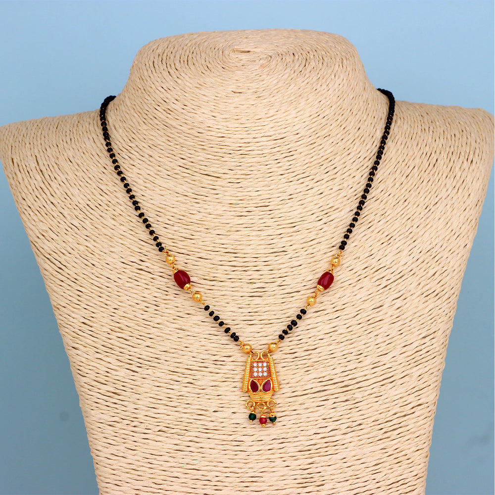 Adorable Black Beaded Chain Traditional Mangalsutra / Tanmaniya