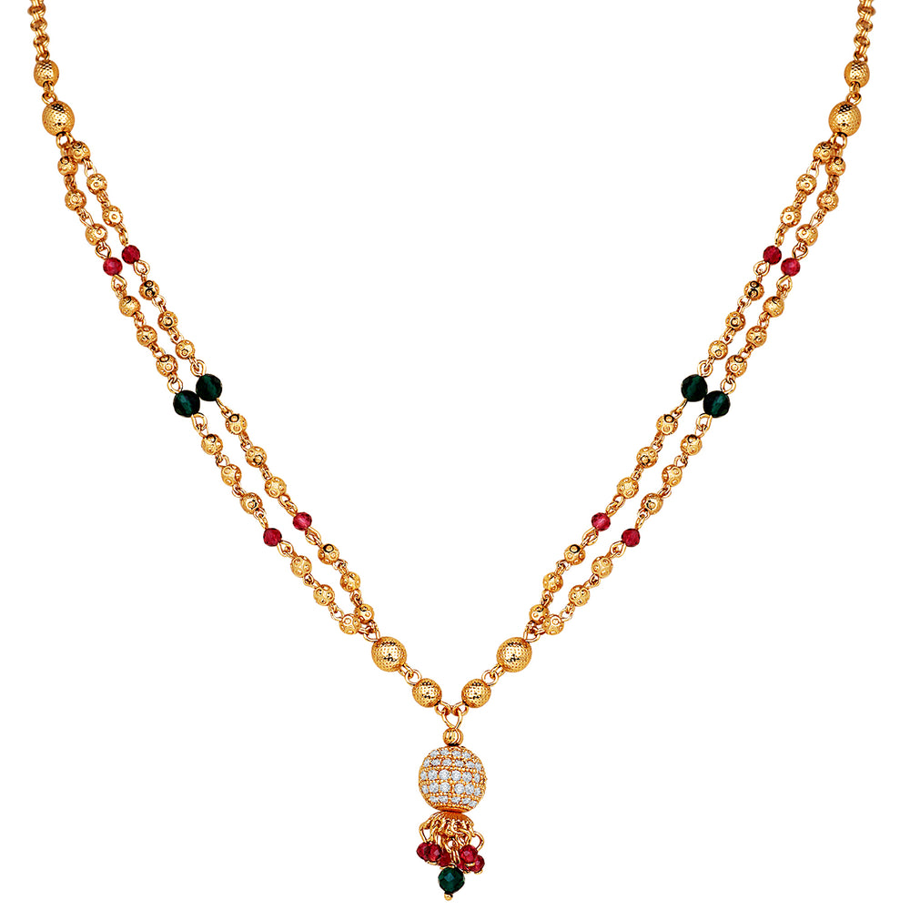 Adorable Black Beaded Chain Traditional Mangalsutra / Tanmaniya
