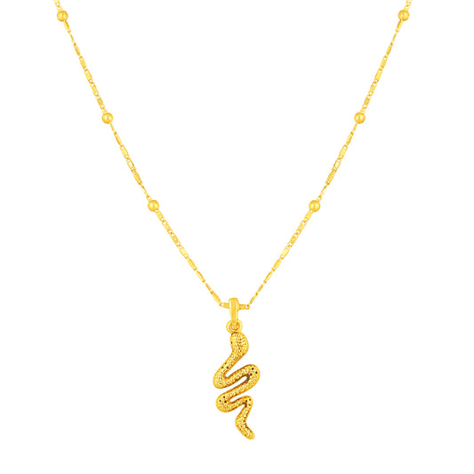 Snake Shaped Pendant Necklace