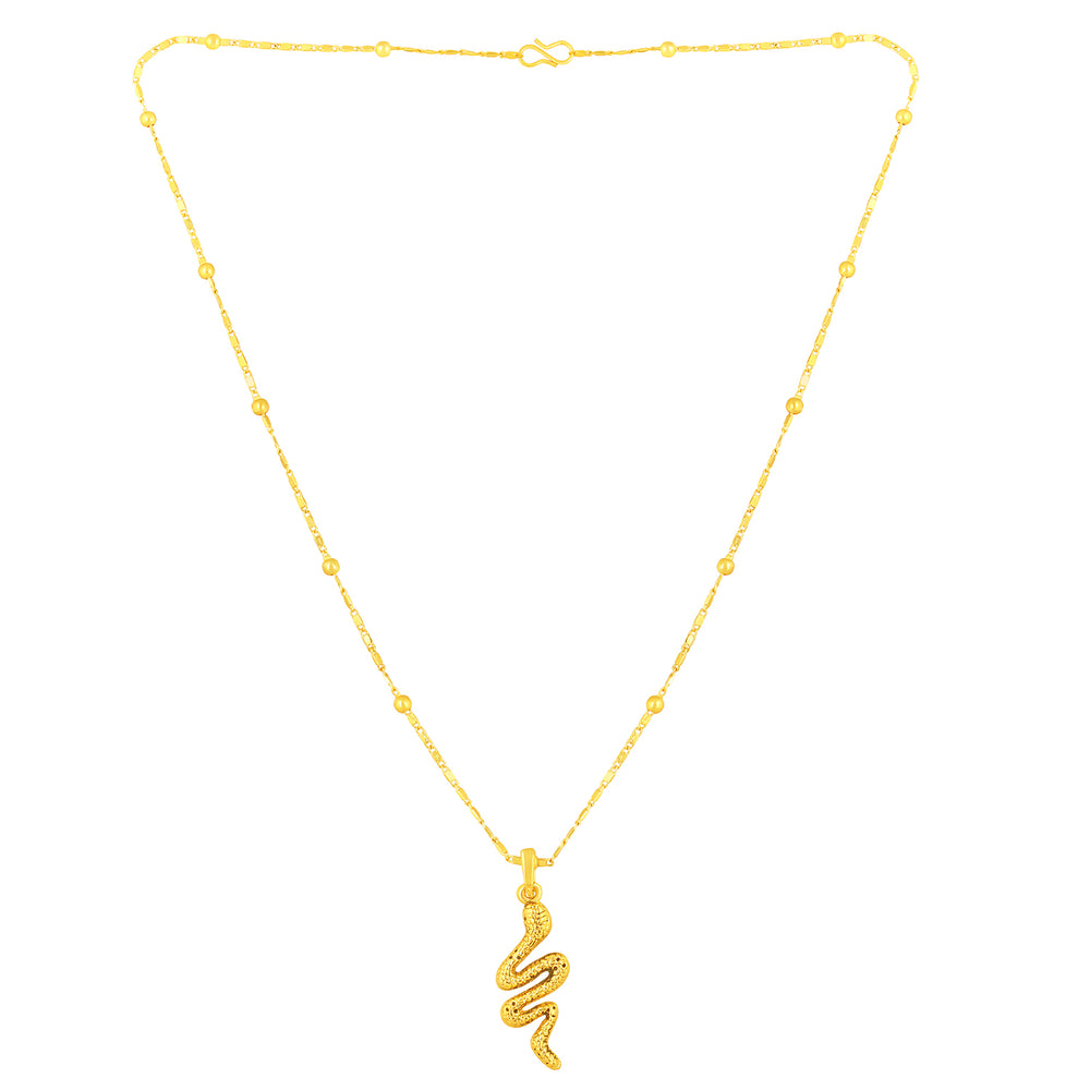 Snake Shaped Pendant Necklace