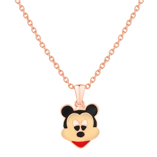 Cartoon Meenakari Work Enamel Pendant with Chain for Kids