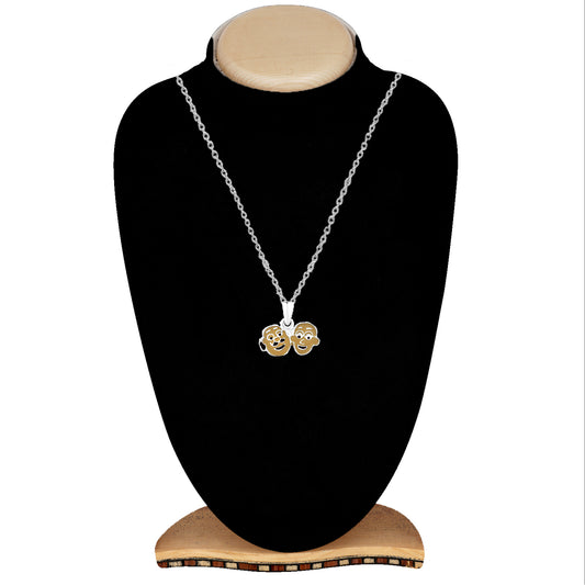 Cartoon Meenakari Work Enamel Pendant with Chain for Kids