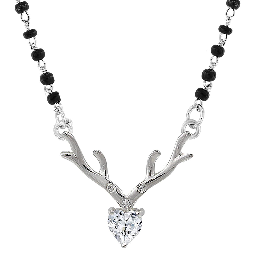 Deer Heart Shaped Mangalsutra Necklace