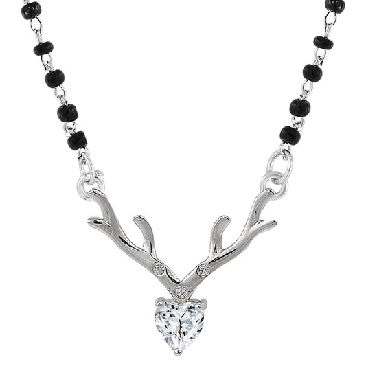 Deer Heart Shaped Mangalsutra Necklace