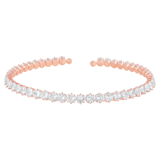 Elegant Adjustable Cubic Zirconia Choker Necklaces