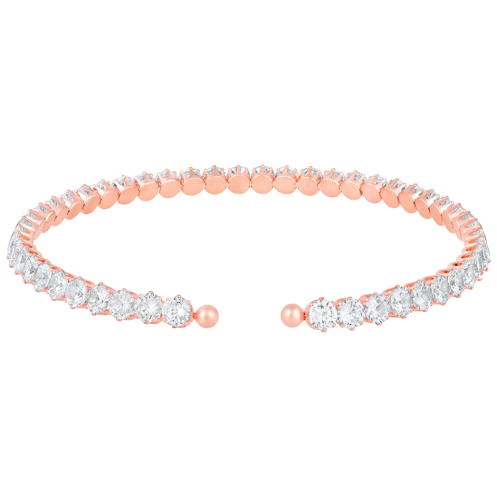 Elegant Adjustable Cubic Zirconia Choker Necklaces
