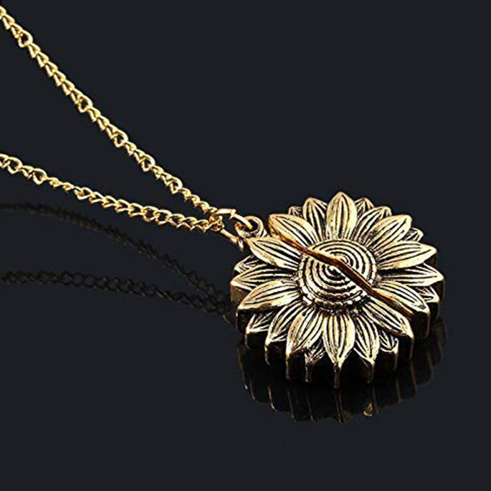 You Are My Sunshine Engraved Inspirational Necklace