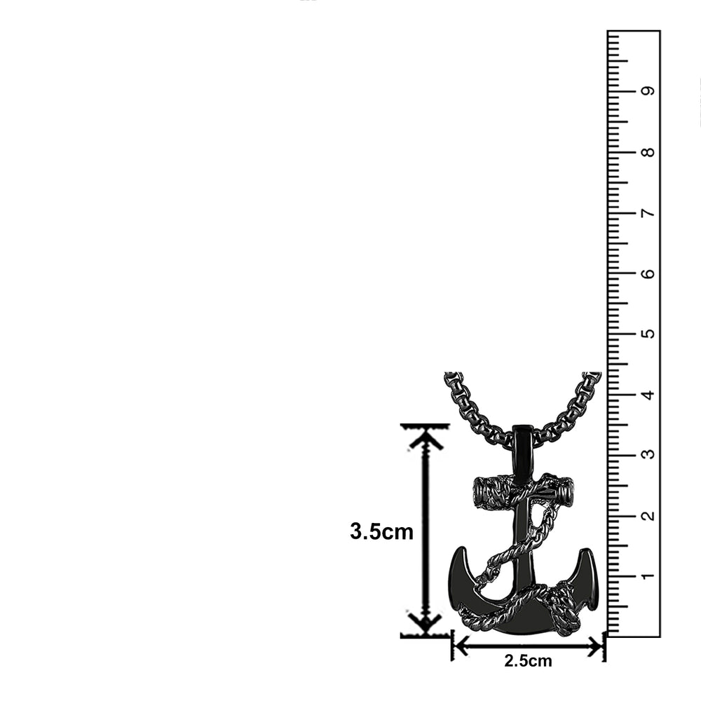 Unisex Sailor Anchor Pendant with Chain