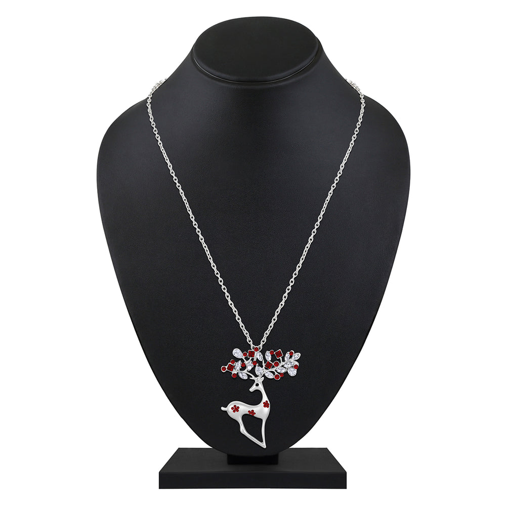 Cute Deer-Shaped Pendant with Long Chian