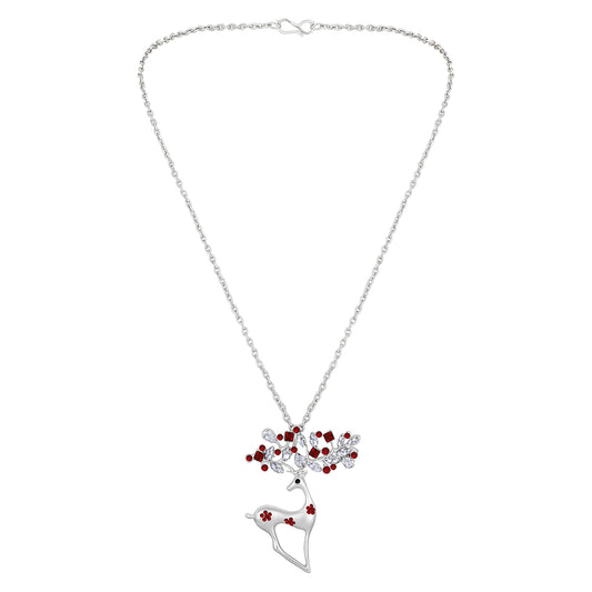 Cute Deer-Shaped Pendant with Long Chian