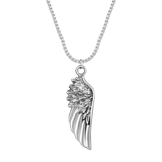 Hip Hop Wing Necklace Angel Wings-Shaped Necklace Pendant