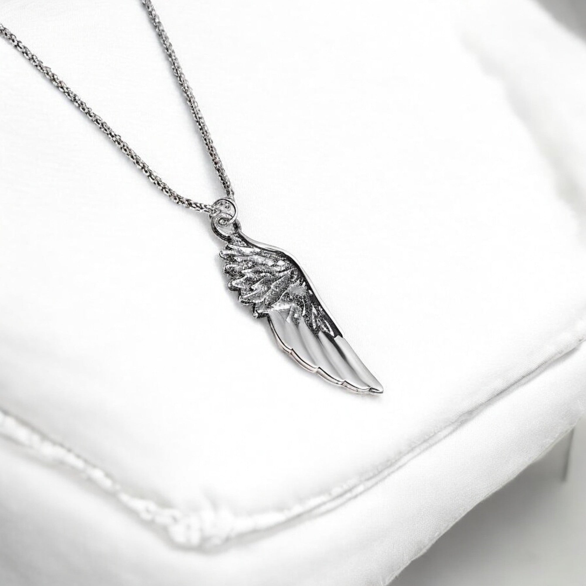 Hip Hop Wing Necklace Angel Wings-Shaped Necklace Pendant