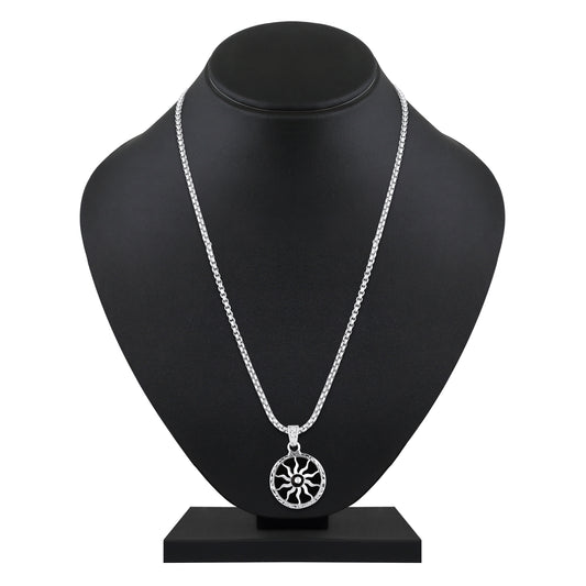 Black Meenakari Sun Power Design Pendant