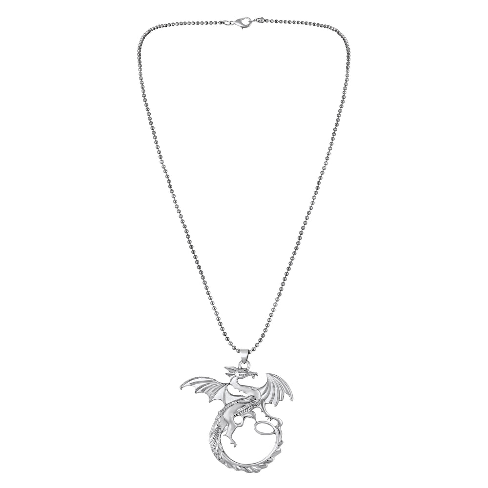 Dragon Shaped Pendant Locket Necklace