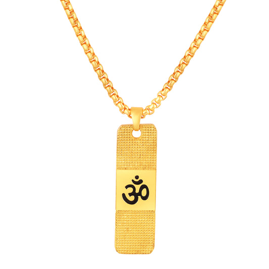 Om Locket Pendant Necklace