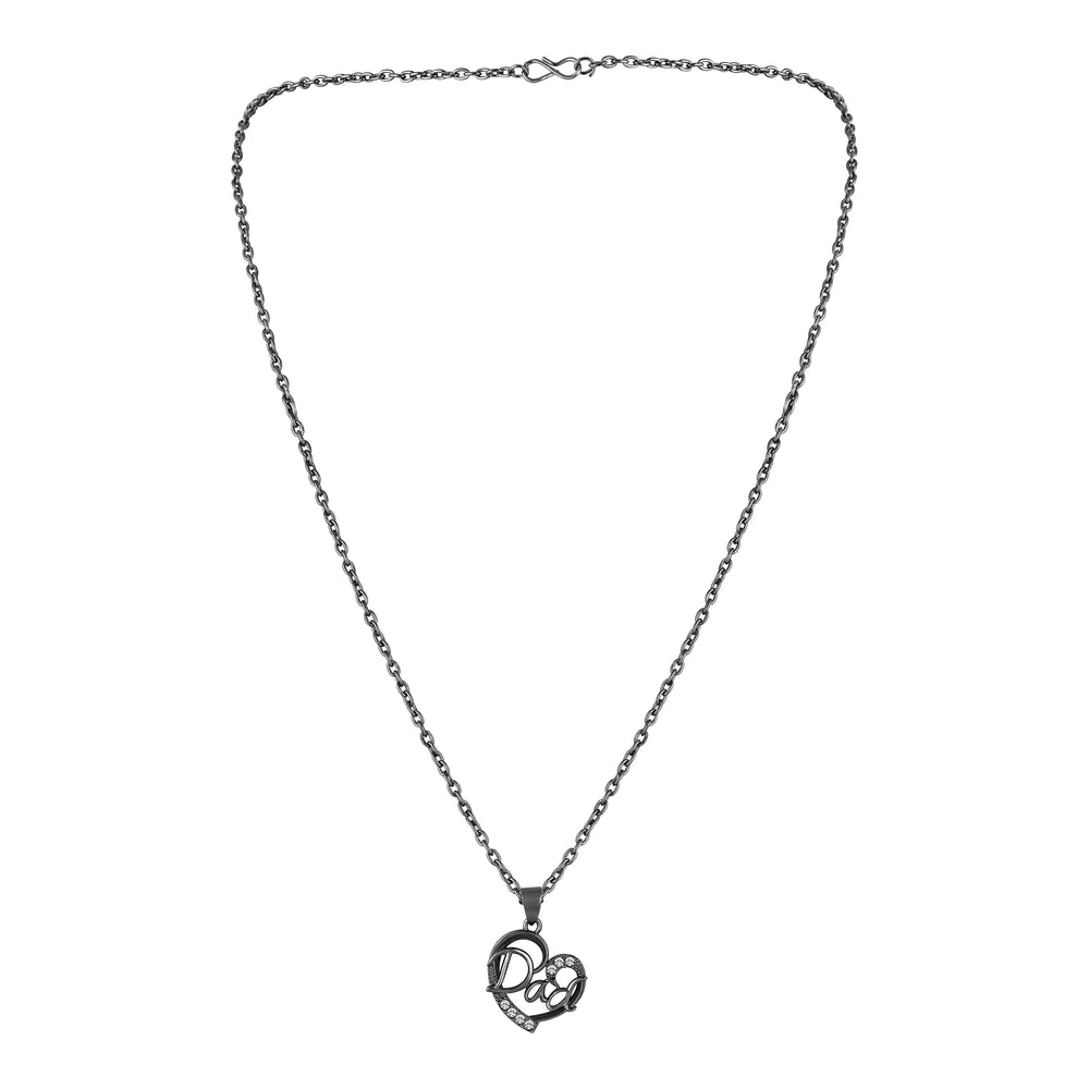 Love You Dad Heart Pendant