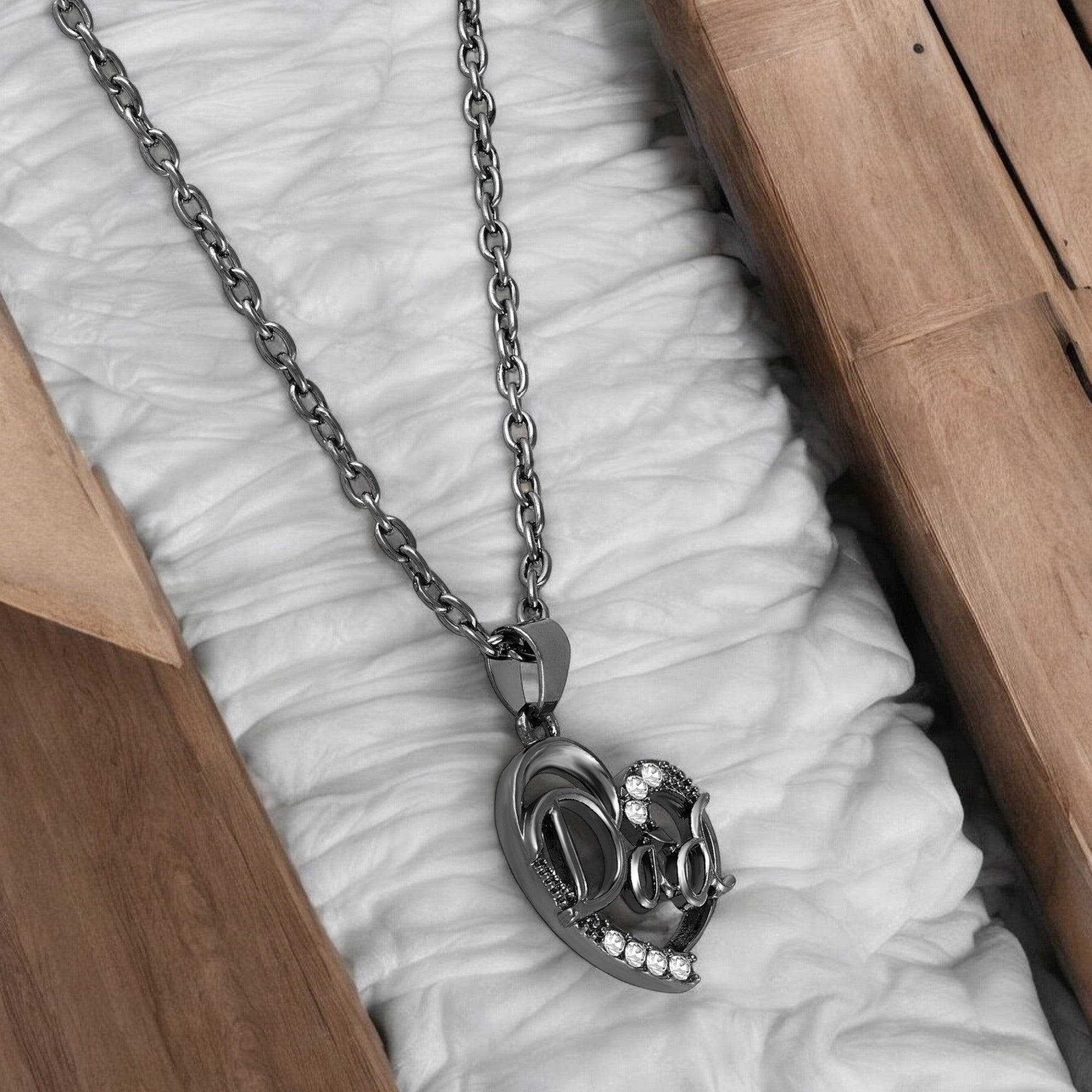 Love You Dad Heart Pendant