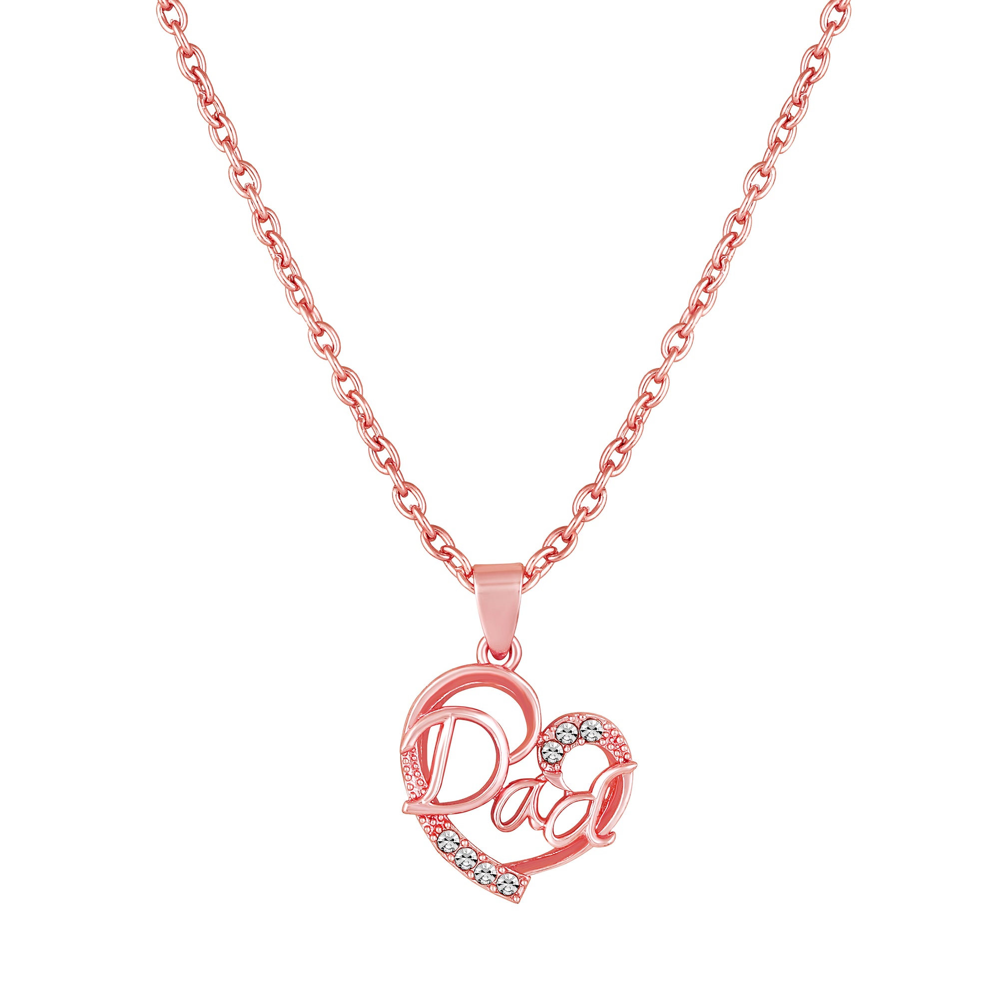 Love You Dad Heart Pendant