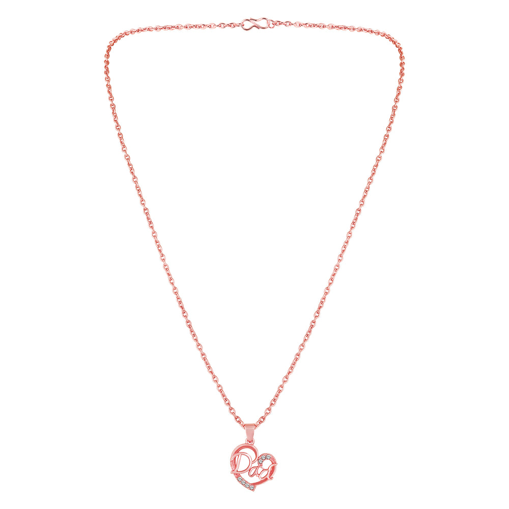 Love You Dad Heart Pendant