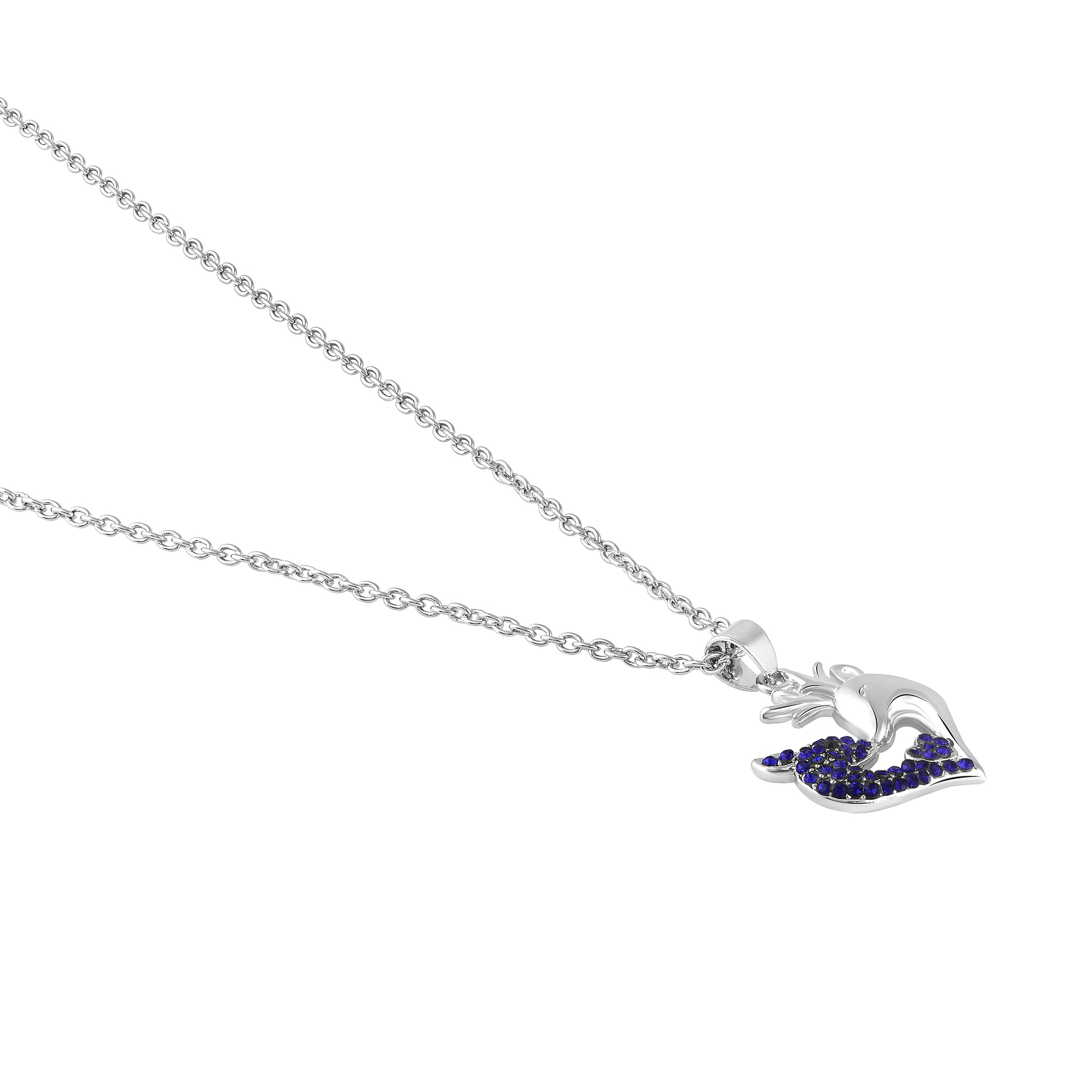 Unicorn-Shaped Heart Pendant Necklace