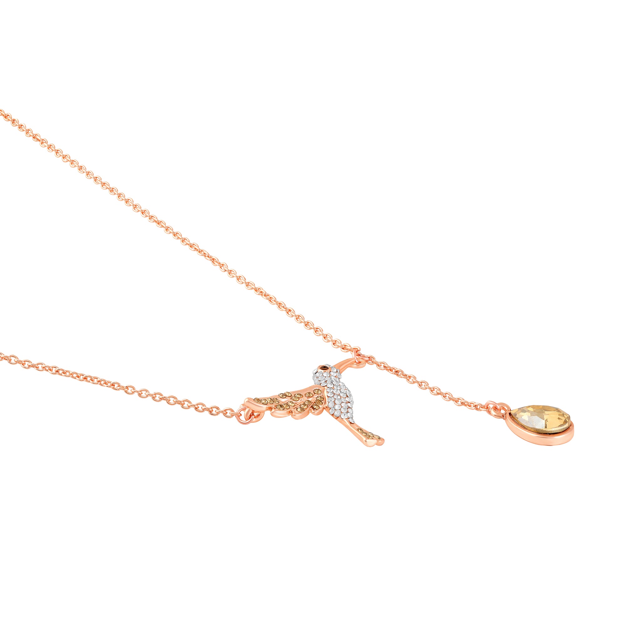 Hummingbird-Shaped Pendant Necklace