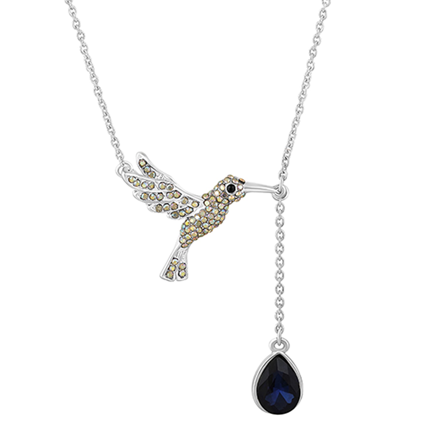 Hummingbird-Shaped Pendant Necklace