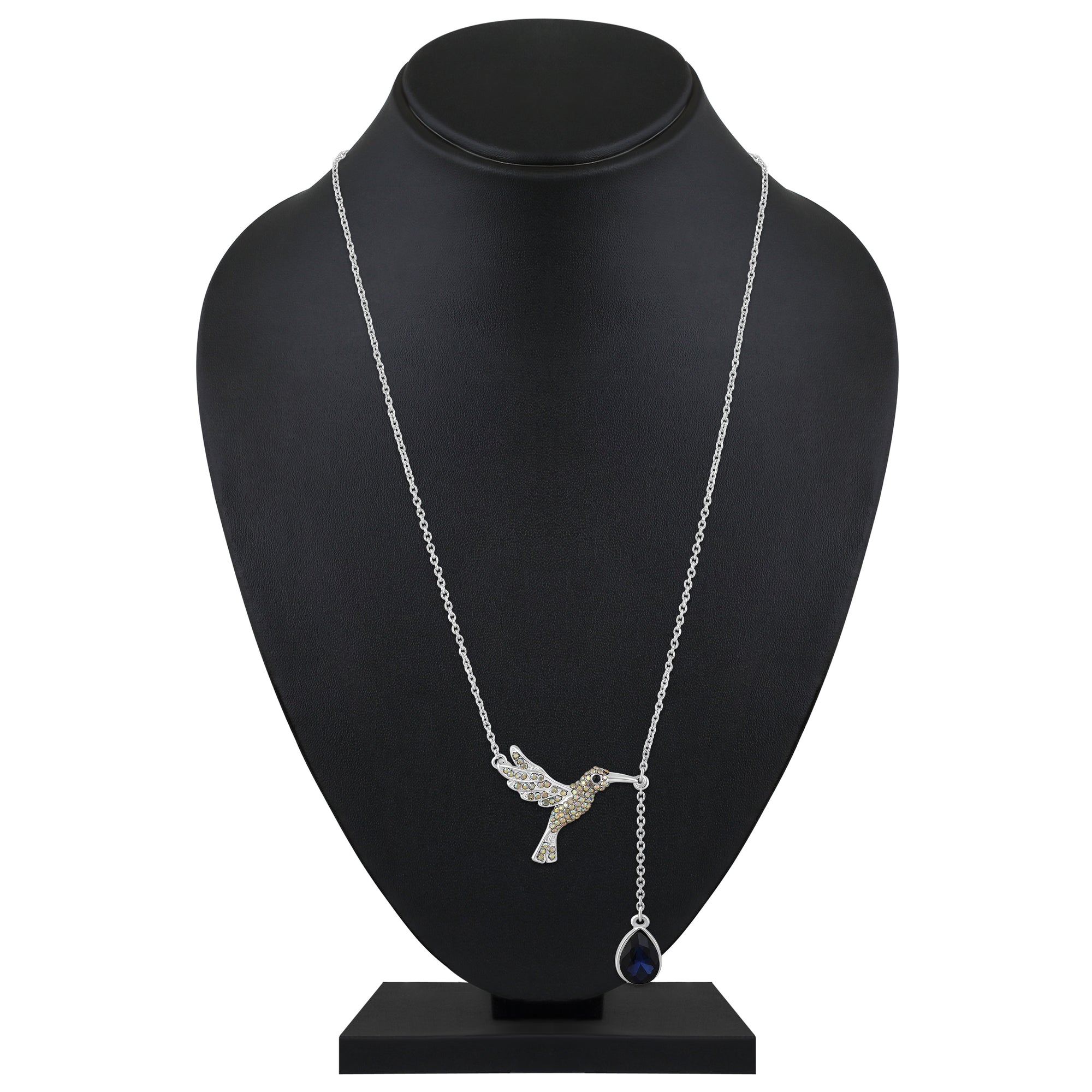 Hummingbird-Shaped Pendant Necklace