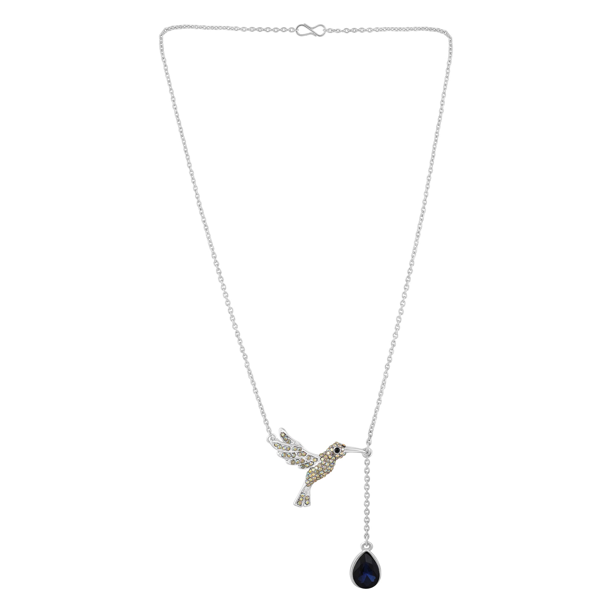 Hummingbird-Shaped Pendant Necklace