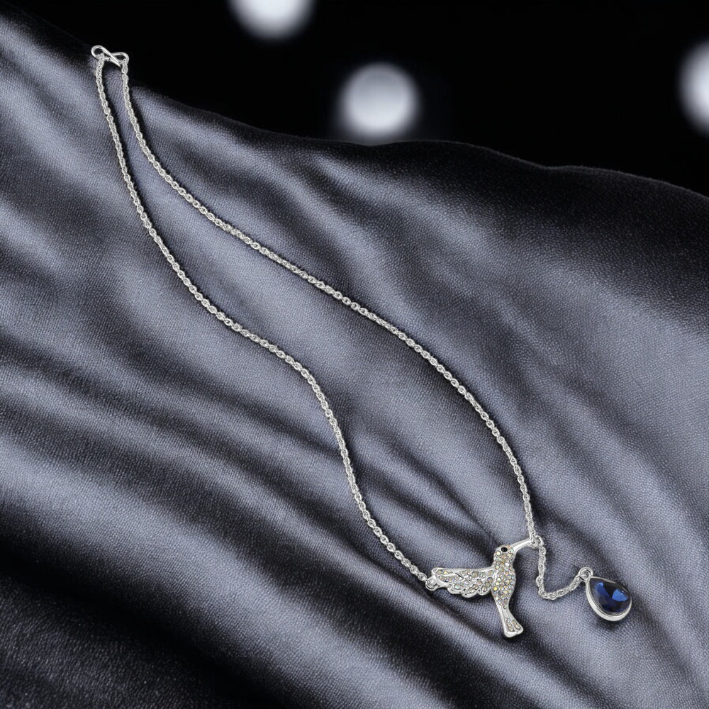 Hummingbird-Shaped Pendant Necklace