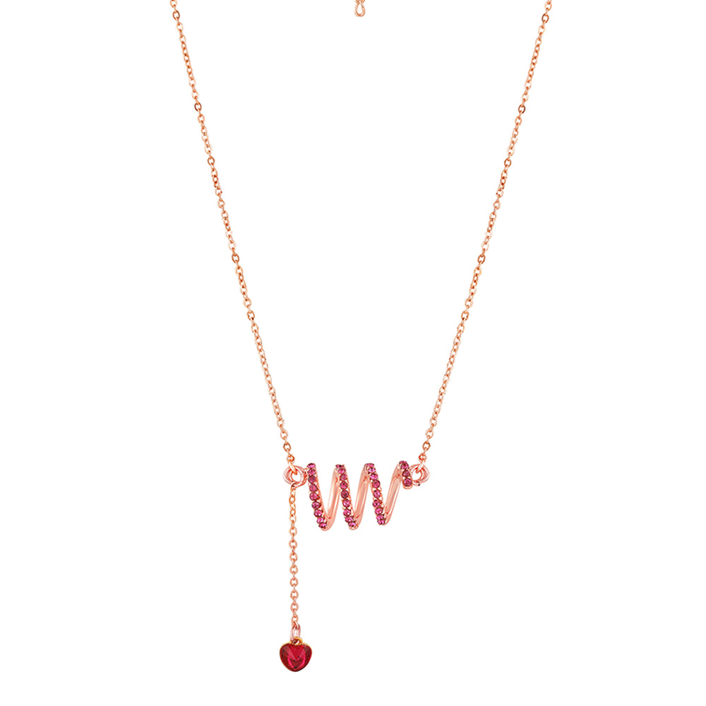 Wave of Friendship and Heart Pendant Necklace