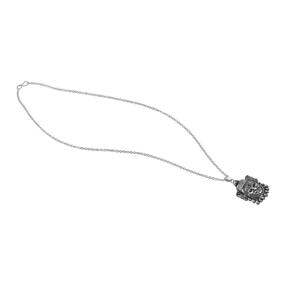 Oxidised Unisex Lord Shiva Mahakal Pendant