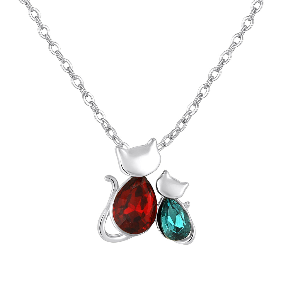 Vintage Cat-Shaped Pendant with Chain