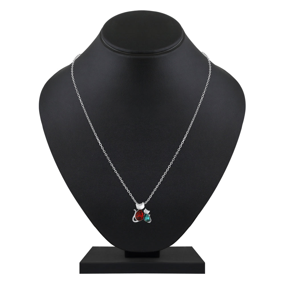 Vintage Cat-Shaped Pendant with Chain