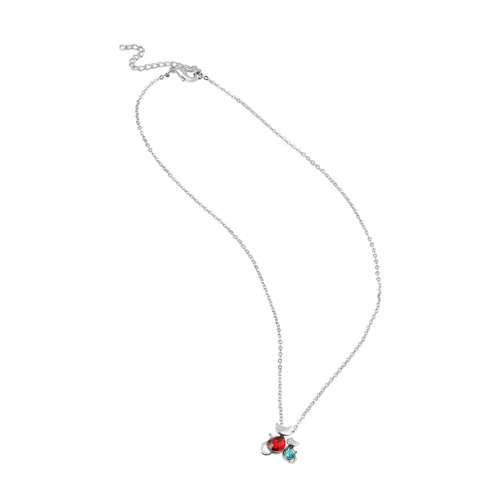 Vintage Cat-Shaped Pendant with Chain
